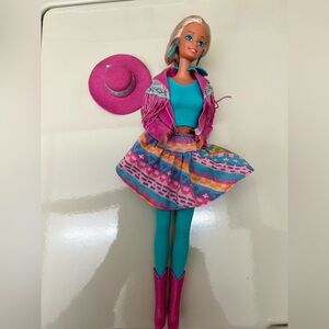Barbie Western Fun 1989 Special Edition Doll EUC